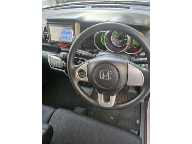 N-BOX G SSパッケージ バックカメラ 両側電動スライドドア ナビ スマートキー アイドリングストップ 電動格納ミラー ベンチシート CVT 盗難防止システム ABS ESC CD DVD再生 チップアップシート(8枚目)