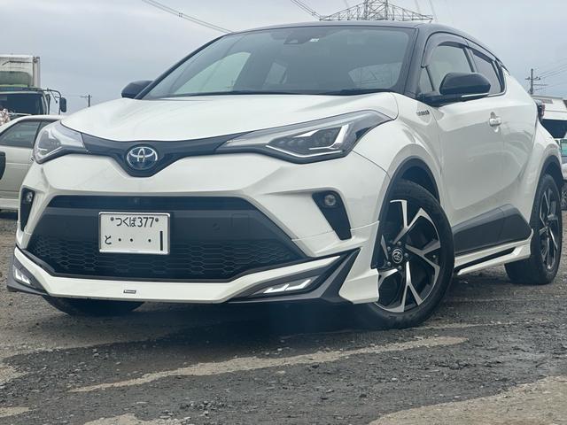 C-HR G モード ネロ セーフティ プラスフルモデリスタエアロキット BSM パノラマビュー スペアタイヤ フルセグ 衝突被害軽減システム ETC ドラレコ LEDヘッドランプ フルエアロ 記録簿(2枚目)