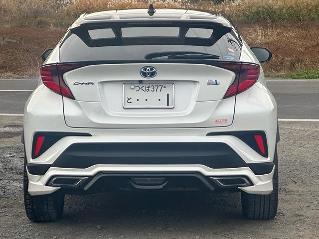 C-HR G モード ネロ セーフティ プラスフルモデリスタエアロキット BSM パノラマビュー スペアタイヤ フルセグ 衝突被害軽減システム ETC ドラレコ LEDヘッドランプ フルエアロ 記録簿(5枚目)