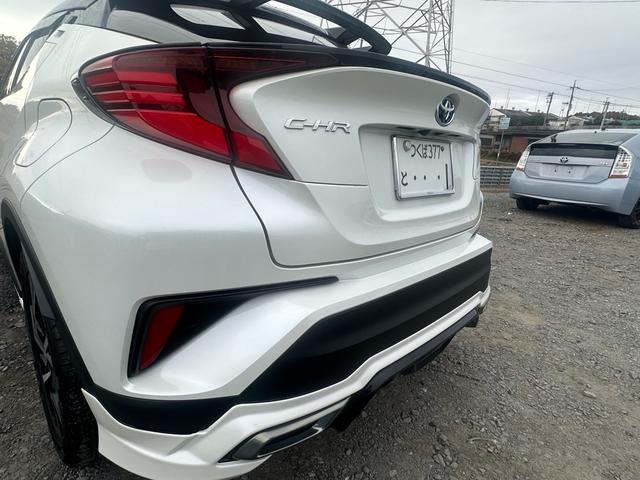 C-HR G モード ネロ セーフティ プラスフルモデリスタエアロキット BSM パノラマビュー スペアタイヤ フルセグ 衝突被害軽減システム ETC ドラレコ LEDヘッドランプ フルエアロ 記録簿(44枚目)