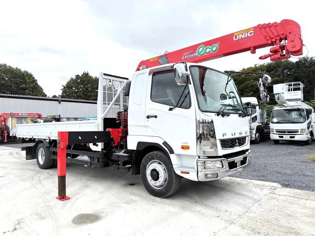 ファイター 　全塗装　横ネタ交換　増トン　中型６ｔ　ＧＶＷ１１ｔ未満　中型免許対応（８ｔ限定を除く）　古河ユニック　ＵＲＵ３７５ＮＲＫＫ　５段クレーン　フックイン　角足　ラジコン付　上物同年　ターボ２４０馬力（8枚目）