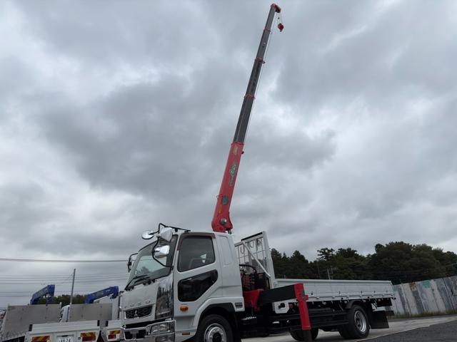 ファイター 　全塗装　横ネタ交換　増トン　中型６ｔ　ＧＶＷ１１ｔ未満　中型免許対応（８ｔ限定を除く）　古河ユニック　ＵＲＵ３７５ＮＲＫＫ　５段クレーン　フックイン　角足　ラジコン付　上物同年　ターボ２４０馬力（22枚目）