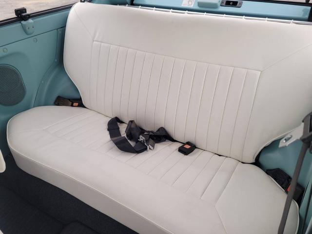 パオ キャンバストップ　ホワイトフェイクレザーシートカバー／ネットドリンクホルダー／ヘッドライトキャップカバー／純正ホイール＋カバー（11枚目）