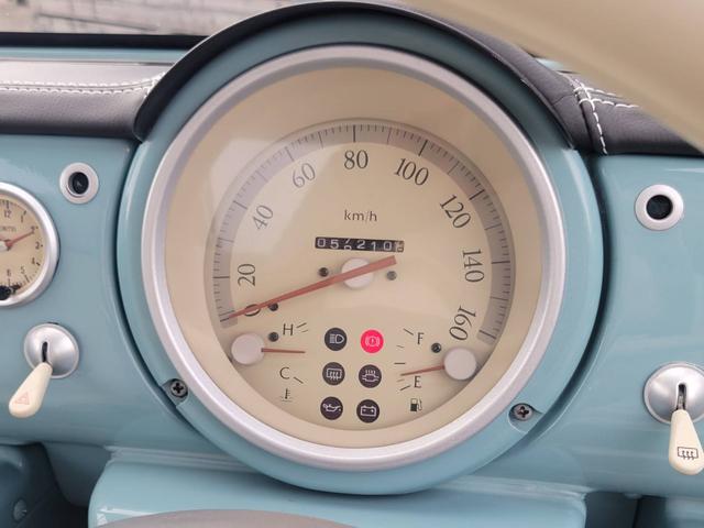 パオ キャンバストップ　ホワイトフェイクレザーシートカバー／ネットドリンクホルダー／ヘッドライトキャップカバー／純正ホイール＋カバー（22枚目）