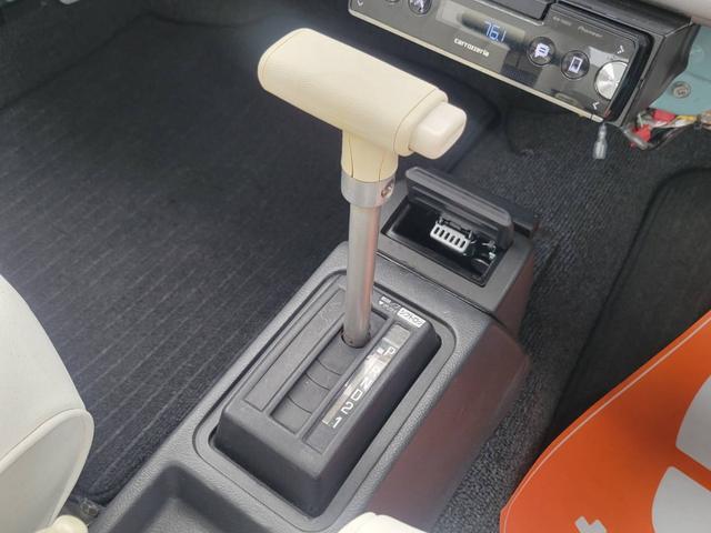 パオ キャンバストップ　ホワイトフェイクレザーシートカバー／ネットドリンクホルダー／ヘッドライトキャップカバー／純正ホイール＋カバー（24枚目）