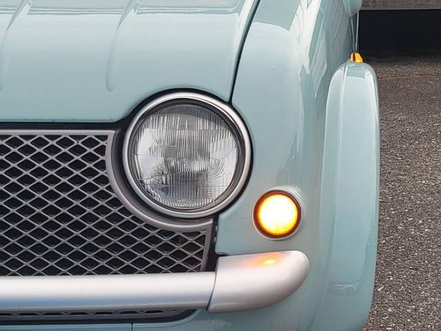 パオ キャンバストップ　ホワイトフェイクレザーシートカバー／ネットドリンクホルダー／ヘッドライトキャップカバー／純正ホイール＋カバー（32枚目）