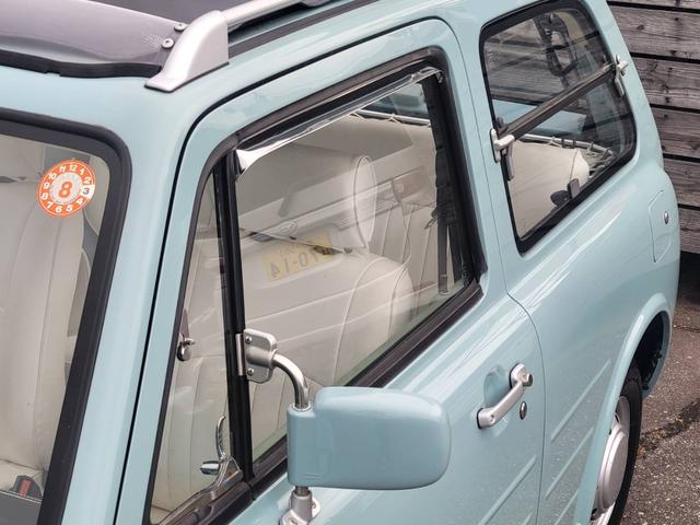 パオ キャンバストップ　ホワイトフェイクレザーシートカバー／ネットドリンクホルダー／ヘッドライトキャップカバー／純正ホイール＋カバー（36枚目）