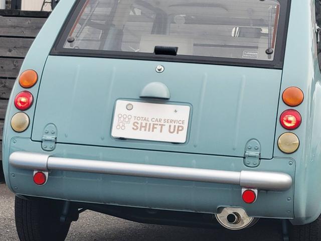 パオ キャンバストップ　ホワイトフェイクレザーシートカバー／ネットドリンクホルダー／ヘッドライトキャップカバー／純正ホイール＋カバー（37枚目）