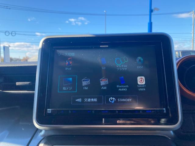 スペーシアギア ハイブリッドＸＺ　ターボ　両側パワスラ　ケンウッド８インチナビ　Ｂｌｕｅｔｏｏｔｈ　フルセグ　ＥＴＣ　アイドリングストップ　クルーズコントロール　衝突被害軽減ブレーキ　レーンキープアシスト　シートヒーター　ブラインドスポット（3枚目）