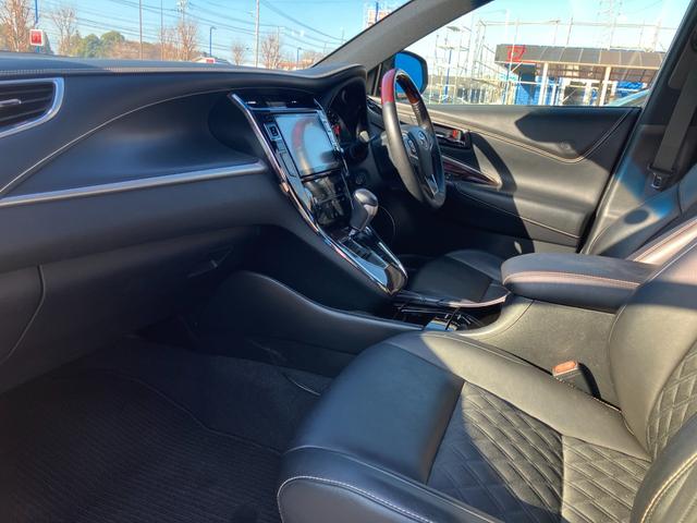 ハリアー プレミアム　ワンオーナー　アルパインナビ　Ｂｌｕｅｔｏｏｔｈ　フルセグＴＶ　バックカメラ　ハーフレザーシート　パワーシート　衝突被害軽減ブレーキ　レーンアシスト　オートクルーズコントロール　パワーバックドア（20枚目）