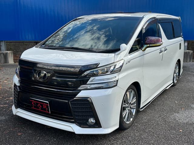 ヴェルファイア ２．５Ｚ　Ａエディション　ゴールデンアイズ　サンルーフ　後席モニター　純正１０型ナビ　社外エアサス　社外エアロ　バックカメラ　フルセグＴＶ　両側電動スライドドア　電動リアゲート　１００Ｖ電源　クルコン　シートカバー　ＬＥＤヘッドライト（6枚目）