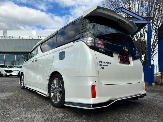 ヴェルファイア ２．５Ｚ　Ａエディション　ゴールデンアイズ　サンルーフ　後席モニター　純正１０型ナビ　社外エアサス　社外エアロ　バックカメラ　フルセグＴＶ　両側電動スライドドア　電動リアゲート　１００Ｖ電源　クルコン　シートカバー　ＬＥＤヘッドライト（41枚目）