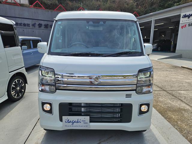 エブリイワゴン ＰＺターボスペシャル　ハイルーフ　届出済未使用車　純正ディスプレイオーディオ　バックカメラ　両側電動スライドドア　ＬＥＤヘッドライト　オートステップ　シートヒーター　スマートキー　ステアリングスイッチ　衝突軽減ブレーキ（2枚目）