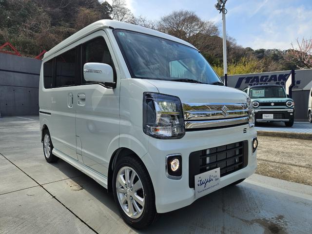 エブリイワゴン ＰＺターボスペシャル　ハイルーフ　届出済未使用車　純正ディスプレイオーディオ　バックカメラ　両側電動スライドドア　ＬＥＤヘッドライト　オートステップ　シートヒーター　スマートキー　ステアリングスイッチ　衝突軽減ブレーキ（3枚目）