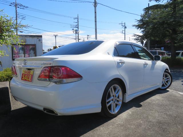 クラウン 2.5アスリート /後期型/純正フルセグTV付HDDナビ・バックカメラ付/HIDヘッドライト/純正エアロパーツ付/純正18インチアルミ付/ローダウン・RSRダウンサス/スマートキー・プッシュスタートエンジン/禁煙車/(2枚目)