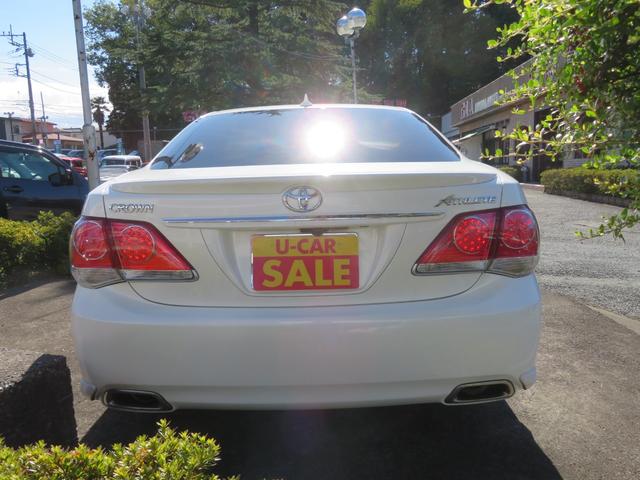 クラウン 2.5アスリート /後期型/純正フルセグTV付HDDナビ・バックカメラ付/HIDヘッドライト/純正エアロパーツ付/純正18インチアルミ付/ローダウン・RSRダウンサス/スマートキー・プッシュスタートエンジン/禁煙車/(10枚目)