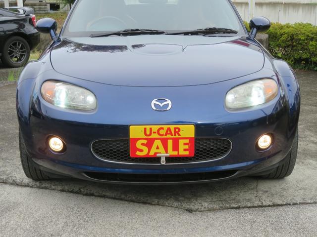 ロードスター RS RHT /6速マニュアル車/プレミアパッケージ/タイミングチェーン/電動オープン/本革シート/シートヒーター付/HIDヘッドライト/純正アルミホイール/禁煙車/記録簿付/修復歴なし/(10枚目)