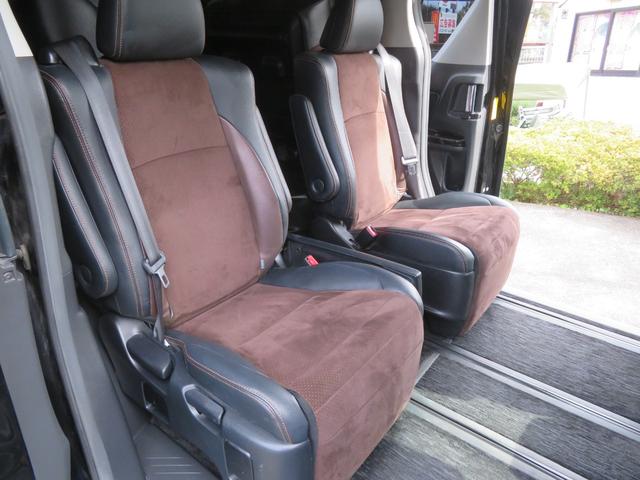 アルファード 240S タイプゴールド /後期型/7人乗り/両側パワースライドドア/パワーバックドア/ハーフレザーシート/純正フルセグTV付ナビ・バックカメラ付/リアフリップダウンモニター付/HIDヘッドライト/禁煙車/修復歴なし/記録簿付(39枚目)