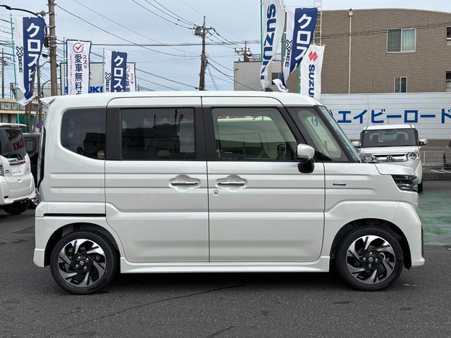 スペーシアカスタム ハイブリッドXSターボ 全方位モニター付メモリーナビ スズキコネクト対応 フルLEDヘッドランプ アダプティブクルーズコントロール 電動パーキングブレーキ ステアリングヒーター パドルシフト 6スピーカー(8枚目)