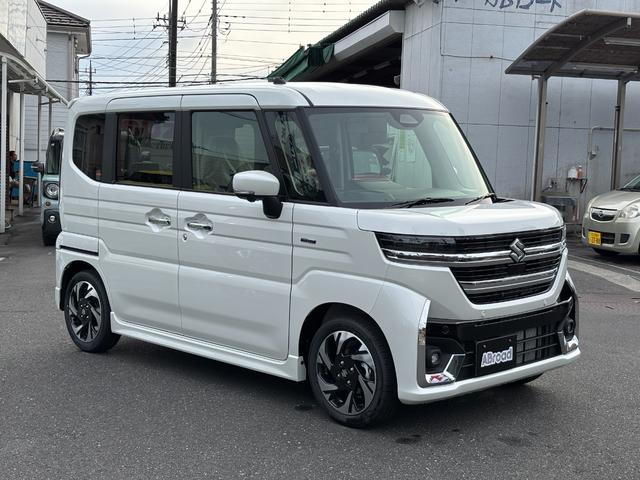 スペーシアカスタム ハイブリッドXSターボ 全方位モニター付メモリーナビ スズキコネクト対応 フルLEDヘッドランプ アダプティブクルーズコントロール 電動パーキングブレーキ ステアリングヒーター パドルシフト 6スピーカー(9枚目)