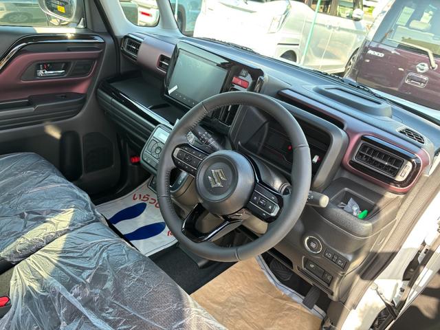 スペーシアカスタム ハイブリッドXSターボ 全方位モニター付メモリーナビ スズキコネクト対応 フルLEDヘッドランプ アダプティブクルーズコントロール 電動パーキングブレーキ ステアリングヒーター パドルシフト 6スピーカー(14枚目)