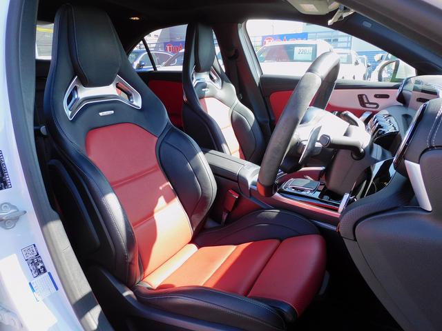Ａクラスセダン Ａ３５　４マチックセダン　ＡＭＧパフォーマンスＰ・ＡＭＧアドバンスドＰ・サンルーフ・赤黒コンビレザー・レーダーセーフティＰ・ナビＴＶ・全周囲カメラ・Ｂｌｕｅｔｏｏｔｈ・アドバンスドサウンド・ＡＭＧ１８ＡＷ・キーレスゴー（7枚目）