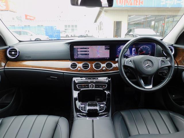 Eクラス E400 4マチック エクスクルーシブ 1オーナー・レーダーセーフティP・黒革シート・純正ナビTV・全周囲カメラ・CarPlay・Bluetooth・キーレスゴー・純正18AW・コーナーセンサー・パワートランク・LEDライト・2.0ETC(3枚目)