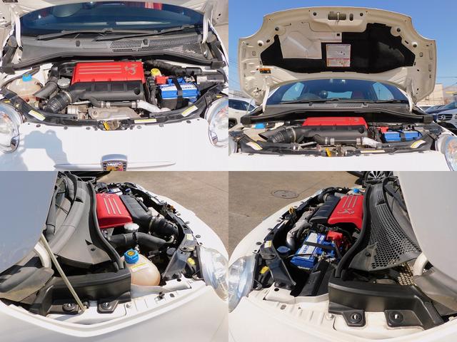 アバルト595 ツーリズモ 赤革シート・ナビフルセグTV・Bluetooth・キーレスキー・HIDライト・ETC・リアコーナーセンサー・純正17インチAW・パドルシフト・革ステアリング・フロアマット・フォグライト(19枚目)