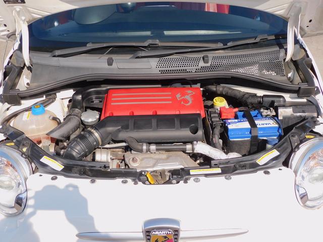 アバルト595 ツーリズモ 赤革シート・ナビフルセグTV・Bluetooth・キーレスキー・HIDライト・ETC・リアコーナーセンサー・純正17インチAW・パドルシフト・革ステアリング・フロアマット・フォグライト(61枚目)