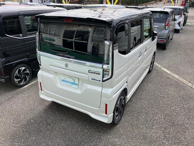 スペーシアカスタム ハイブリッドＸＳターボ　両側電動スライドドア　クリアランスソナー　オートクルーズコントロール　レーンアシスト　衝突被害軽減システム　オートライト　ＬＥＤヘッドランプ　スマートキー　アイドリングストップ　電動格納ミラー（21枚目）