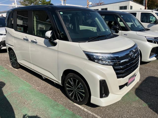 ルーミー カスタムＧ－Ｔ　全周囲カメラ　両側電動スライドドア　クリアランスソナー　オートクルーズコントロール　衝突被害軽減システム　アルミホイール　ＬＥＤヘッドランプ　スマートキー　アイドリングストップ　電動格納ミラー（7枚目）