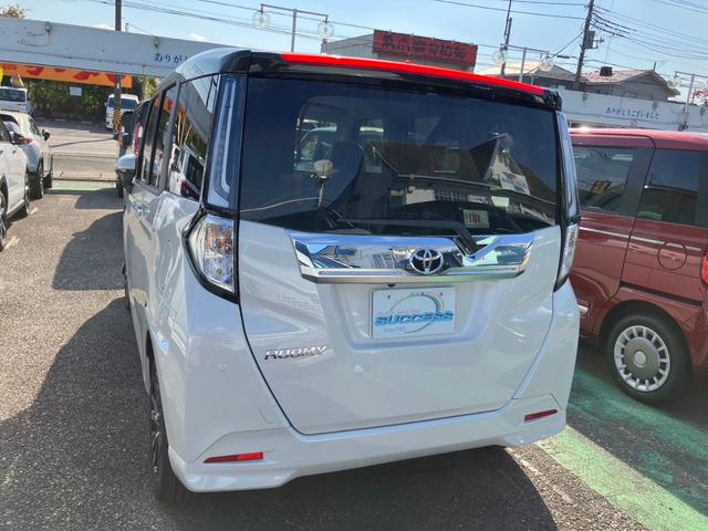 ルーミー カスタムＧ－Ｔ　全周囲カメラ　両側電動スライドドア　クリアランスソナー　オートクルーズコントロール　衝突被害軽減システム　アルミホイール　ＬＥＤヘッドランプ　スマートキー　アイドリングストップ　電動格納ミラー（10枚目）