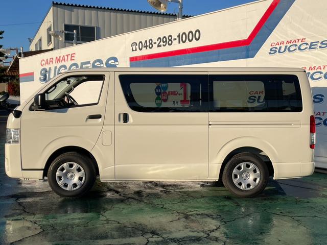 ハイエースバン DX GLパッケージ 車線逸脱警報 電動格納ドアミラー 禁煙車 両側スライドドア バックモニター 横滑り防止装置 キーレスエントリー エアコン パワステ フロントパワーウインドウ エアバック セキュリティー ABS(14枚目)