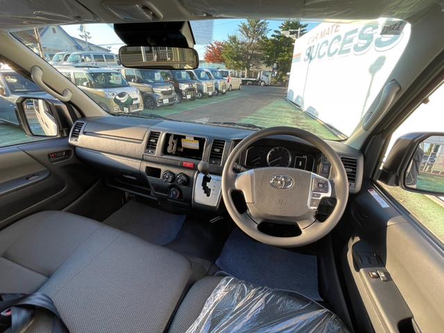 ハイエースバン DX GLパッケージ 車線逸脱警報 電動格納ドアミラー 禁煙車 両側スライドドア バックモニター 横滑り防止装置 キーレスエントリー エアコン パワステ フロントパワーウインドウ エアバック セキュリティー ABS(18枚目)