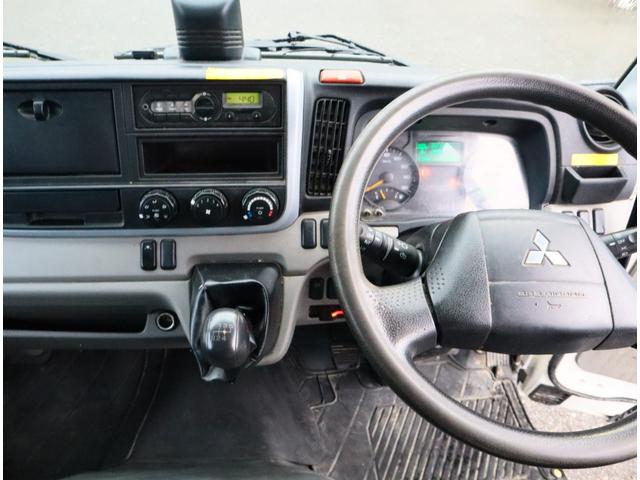 キャンター 強化ダンプ 全低床 3t4ナンバー 全低床 極東開発 DD02-31 3方開 手動コボレーン フロントプロテクターアングル補強2本 ロックピン付 3t4ナンバー 150馬力 ETC キーレス 車線逸脱警報装置付(21枚目)