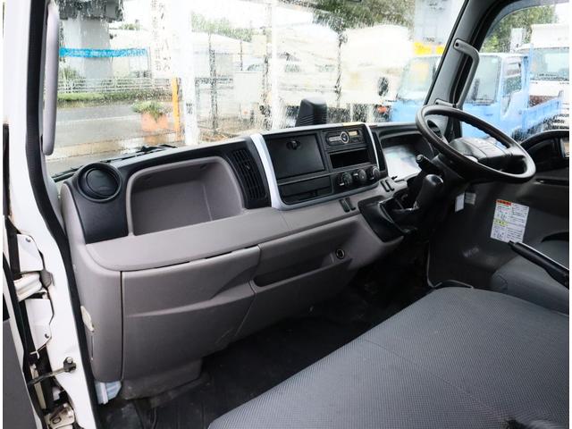 キャンター 強化ダンプ 全低床 3t4ナンバー 全低床 極東開発 DD02-31 3方開 手動コボレーン フロントプロテクターアングル補強2本 ロックピン付 3t4ナンバー 150馬力 ETC キーレス 車線逸脱警報装置付(25枚目)