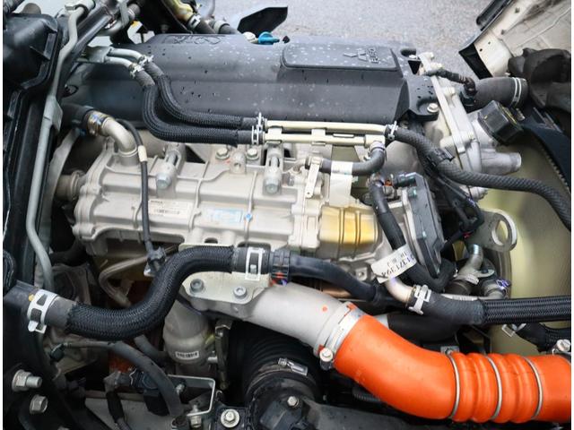 キャンター 強化ダンプ 全低床 3t4ナンバー 全低床 極東開発 DD02-31 3方開 手動コボレーン フロントプロテクターアングル補強2本 ロックピン付 3t4ナンバー 150馬力 ETC キーレス 車線逸脱警報装置付(28枚目)