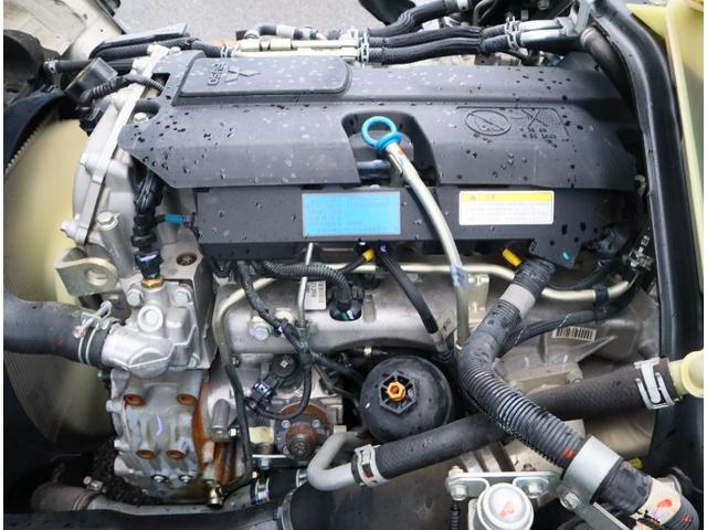 キャンター 強化ダンプ 全低床 3t4ナンバー 全低床 極東開発 DD02-31 3方開 手動コボレーン フロントプロテクターアングル補強2本 ロックピン付 3t4ナンバー 150馬力 ETC キーレス 車線逸脱警報装置付(29枚目)