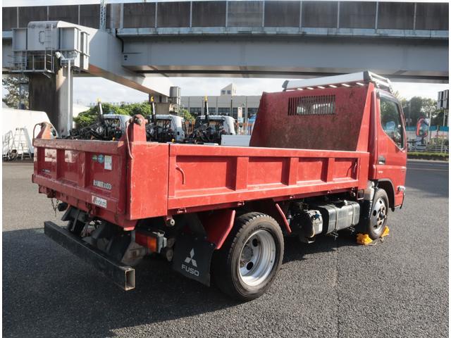 キャンター 強化ダンプ 全低床 3t4ナンバー 極東開発 DD02-31 3方開 ロックピン付 150馬力 インパネ5速 ICターボ ETC キーレス カラーバックカメラ Bluetooth付ラジオ メッキパーツ(4枚目)