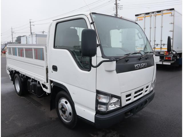 エルフトラック 木平　フルフラットロー　パワーゲート　車両総重量５ｔ未満　積載２ｔ　３方開　アオリ上パイプ欄干付　極東開発　アーム式パワーゲート　鉄　６００ｋｇ　取扱説明書有　カラーバックカメラ　坂道発進補助（3枚目）