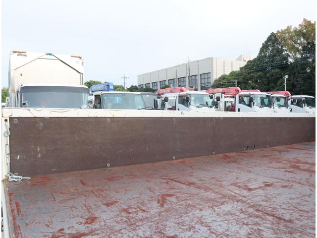 ダイナトラック 2.9t吊4段クレーン 木平 高床 ワイドロング 積載3t 走行23千km タダノ ZX294HSA フックイン ラジコン 警報仕様(定格荷重指示装置付) 3方開 床鉄板貼り 精工ラック 6MT 車検付 電動パーキングブレーキ 社外ナビ(8枚目)