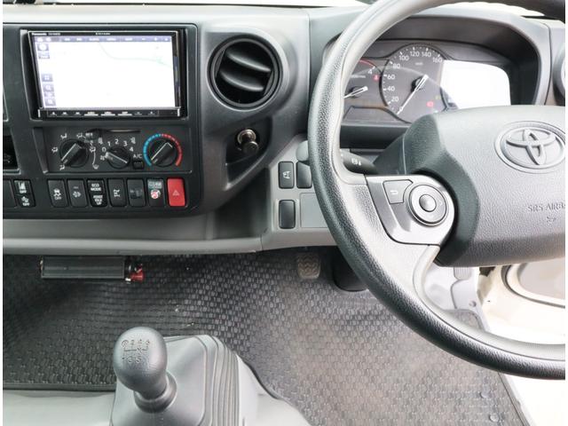 ダイナトラック 2.9t吊4段クレーン 木平 高床 ワイドロング 積載3t 走行23千km タダノ ZX294HSA フックイン ラジコン 警報仕様(定格荷重指示装置付) 3方開 床鉄板貼り 精工ラック 6MT 車検付 電動パーキングブレーキ 社外ナビ(26枚目)