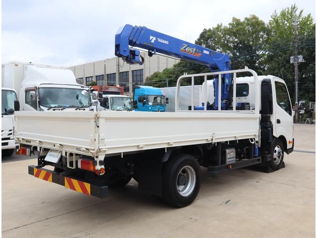 ダイナトラック 2.9t吊4段クレーン ワイドロング 積載3t 走行24千km タダノ ZX294HSA フックイン ラジコン 警報仕様(定格荷重指示装置付) 3方開 床鉄板貼り 保証書有 取扱説明書有 記録簿有 電動パーキングブレーキ(4枚目)