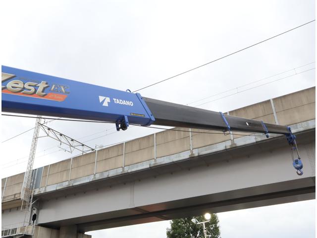 ダイナトラック 2.9t吊4段クレーン ワイドロング 積載3t 走行24千km タダノ ZX294HSA フックイン ラジコン 警報仕様(定格荷重指示装置付) 3方開 床鉄板貼り 保証書有 取扱説明書有 記録簿有 電動パーキングブレーキ(13枚目)