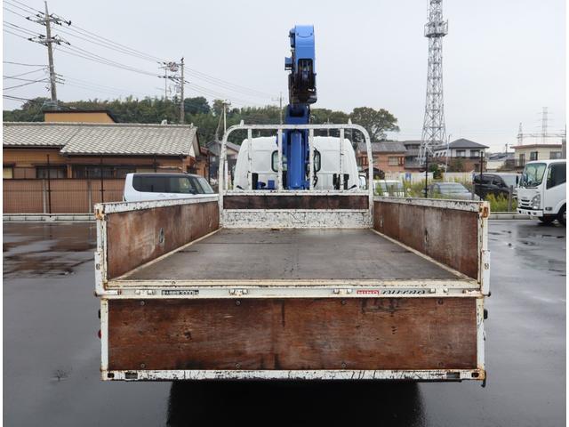 デュトロ 2.6t吊4段クレーン 木平 高床 標準ロング 積載3t オートマ タダノ ZE264HRE フックイン ラジコン ブーム、アウトリガー未格納警報装置付 3方開 精工ラック ロープ穴2対 丸カンフック2対 横根太鉄製 ETC(7枚目)