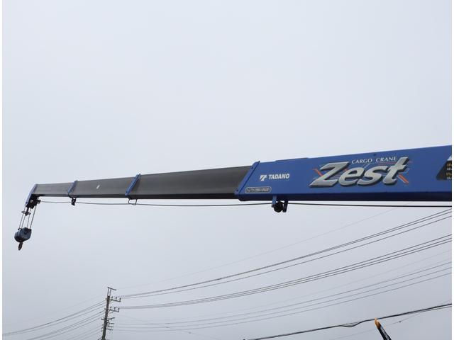 デュトロ 2.6t吊4段クレーン 木平 高床 標準ロング 積載3t オートマ タダノ ZE264HRE フックイン ラジコン ブーム、アウトリガー未格納警報装置付 3方開 精工ラック ロープ穴2対 丸カンフック2対 横根太鉄製 ETC(13枚目)