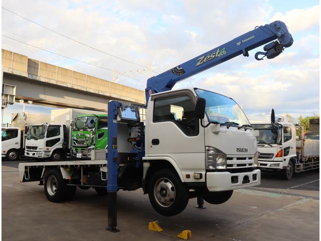 エルフトラック 3段セルフ ラジコン付 回送ボディー 造りボディー ロング フルフラットロー フックイン ハイジャッキ 丸カンフック2対 前スタンション穴1対 後床下フック1対 スロープハンガー フレーム後方リアステー アルミアオリ差し込み式 根太鉄製 鳥居前左右メッキ工具箱(3枚目)