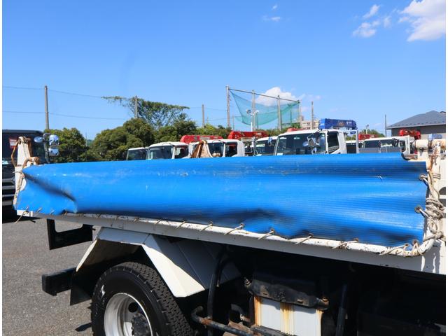 ヒノレンジャー 強化ダンプ 新明和製 走行43千km 新明和 DR4-0003SY 1方開 手動コボレーン ロックピン付 プロテクターアングル2本補強 取扱説明書有 ICターボ ETC Bluetooth付ラジオ(15枚目)