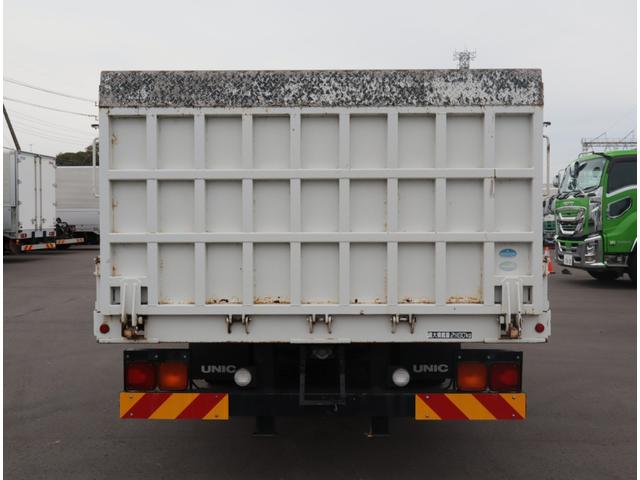 フォワード セフティーローダー 一般用 荷台長6,630mm ユニック UC-41LRS ウインチ ラジコン6ch リア油圧ゲート アオリ開閉式 鳥居前立フック4個 丸カンフック5対+中央前1個 後方強化フック2個 ボデー枠ロープフック7対 床木製 取説有(5枚目)