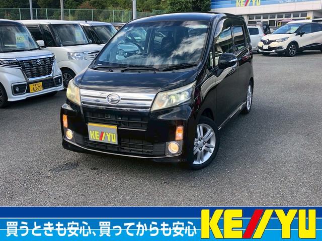 ムーヴ カスタム　ＲＳ　禁煙車　純正７インチナビ　ラジオ　ＣＤ　ＤＶＤ　アインドリングストップ　ＥＴＣ　電格ミラー　純正アルミ　プッシュストップ　スマートキー　フロアマット　サイドバイザー　シガーソケット　集中ドアロック（2枚目）